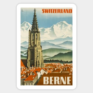 Berne,Switzerland,Travel Poster Sticker